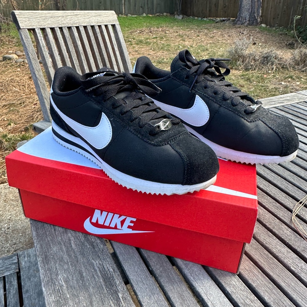 Black Nylon Nike Cortez - size 6.5